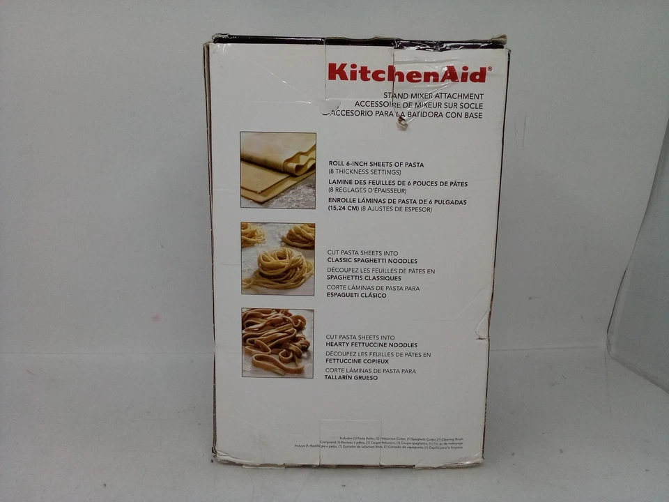 KitchenAid Stand Mixer Attachment 3-Piece pasta roller & cutter set {KSMPRA} - Image 4 of 4