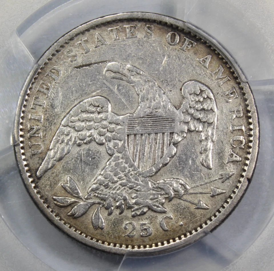 1834 Capped Bust Quarter Dollar PCGS VF Details 286,000 Mintage Free Shipping - Image 3 of 4