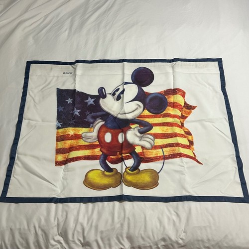 Disney Store Mickey Mouse American Flag Wall Hanging Tapestry Patriotic 39x27