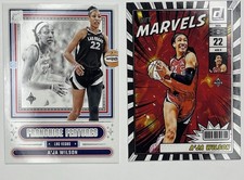 A'JA WILSON 2025 Donruss WNBA MARVELS Las Vegas Aces + FRANCHISE FEATURES