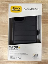 OtterBox Defender Pro Series Case  Belt Holster For Apple iPhone 14 Plus, Black