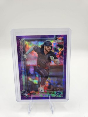 2025 Topps Chrome Logofractor Edition Bo Bichette #101 Purple /250