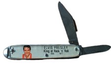 Elvis Presley King of Rock N Roll 1935-1973 Pocket Knife Vintage - Made In USA