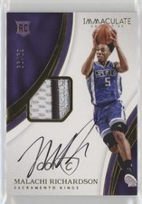 2016-17 Panini Immaculate Rookie 69/99 Malachi Richardson #120 Patch Auto 2ct