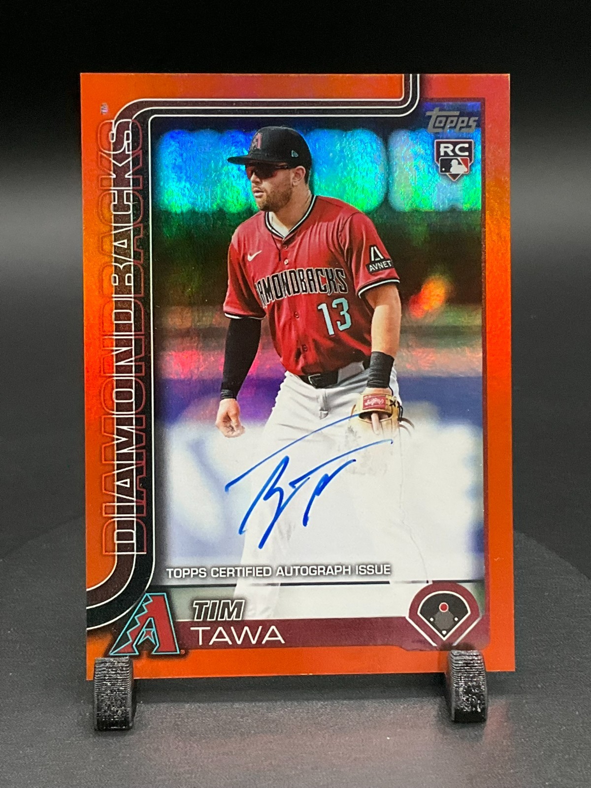 2025 Topps Update Real Ones Autographs US236 Tim Tawa RC Orange Foil 25/25 Auto