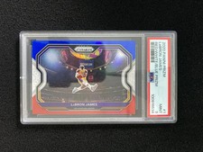 2020-21 Panini Prizm LeBron James #1 Red White Blue Lakers PSA 9 OR24