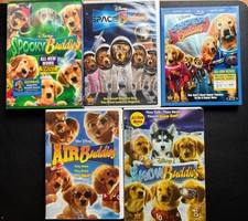 Disney Santa Buddies, Air. Snow, Spooky, Super, Space Buddies Dog DVD Lot of 5