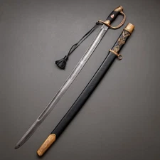 Shashka Dragun Fight on Two Weapon Russian Empire Saber Sword Dagger