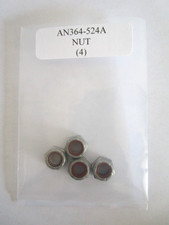 AN364-524A 5/16-24 Hex Nut Self-Locking w/Nylon Insert Cadmium Steel - Lot of 4