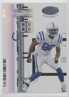 2005 Leaf Certified Materials Mirror White 61/150 Marvin Harrison #52 HOF 2u3