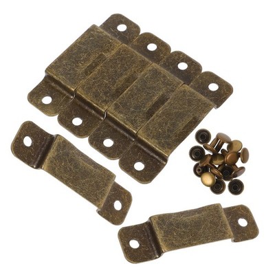 6 Pcs Durable Metal Tape Measure Holder Clips with Rivets for Tool Belts