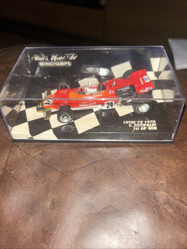 Minichamps 1/43 Emerson Fittipaldi Lotus 72 1st GP Win 1970 F1 Formula One - Image 4 of 4