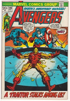 Avengers #106 (VF) 1972 Marvel Comics ''A Traitor Stalks Among Us!''