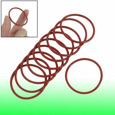 2.5mm Thickness 43mm External Diameter Rubber Oil Seal O Ring Gasket 10 Pcs KD #