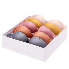 Drawer under Cabinet Clothes Organizer Foldable Storage Cubes 5 Cell White