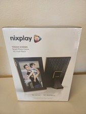 Nixplay Smart Photo Frame 10.1 Touch Screen W10K - Brand New - Black Silver SEAL