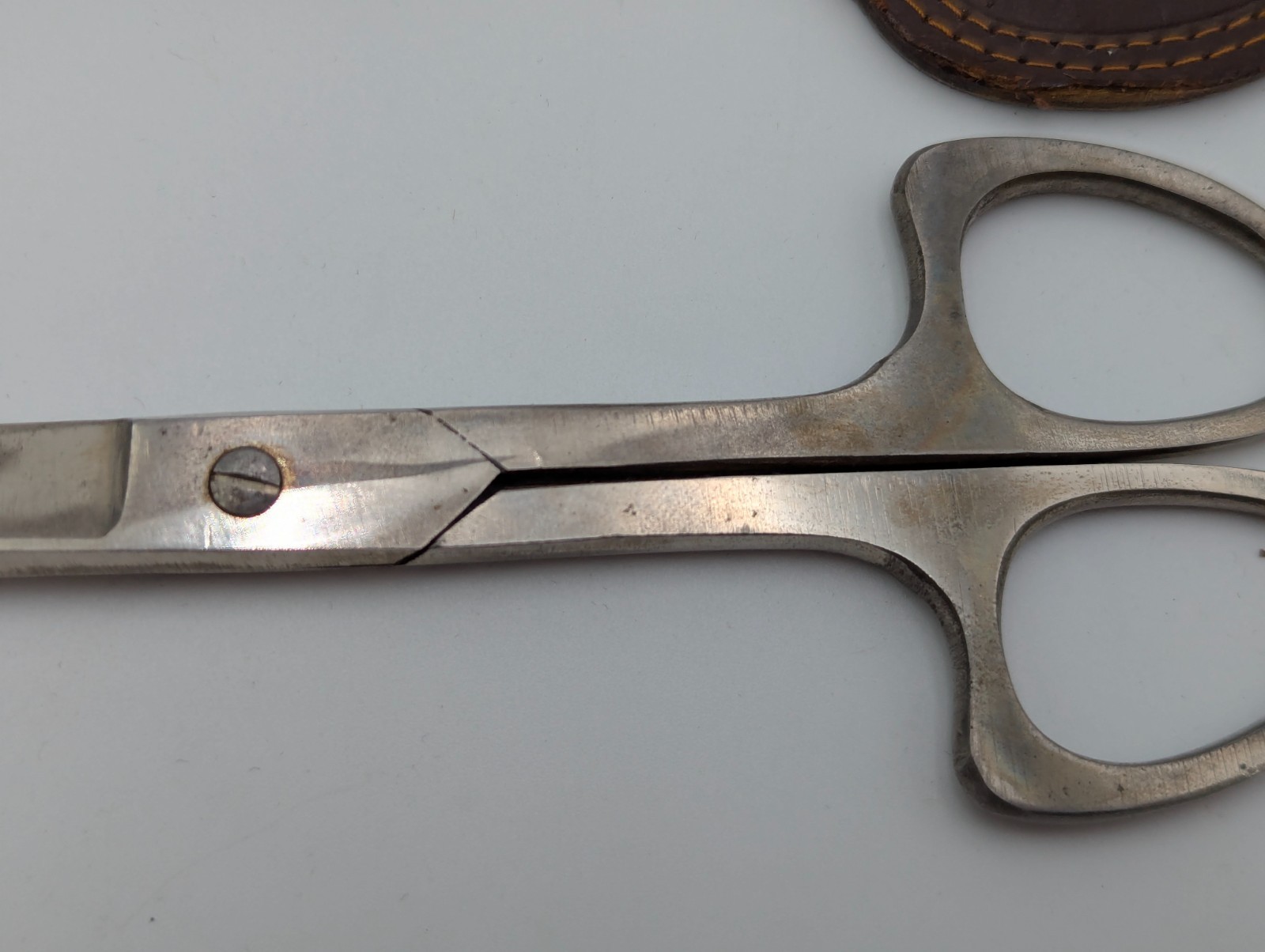 Vintage Solingen Scissor in Leather Case Made in Germany