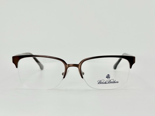 New Authentic Brooks Brothers Eyeglasses BB 1029 1639 Half Rim 52-17-140 - Picture 2 of 6
