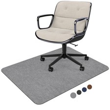 Corduroy Office Chair Mat for Hardwood Floor, 55"x35" Desk Chair Rug for Roll...