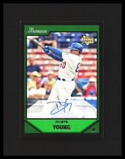 2007 Delwyn Young Auto Rookie Card - Bowman #229 Los Angeles Dodgers . rookie card picture