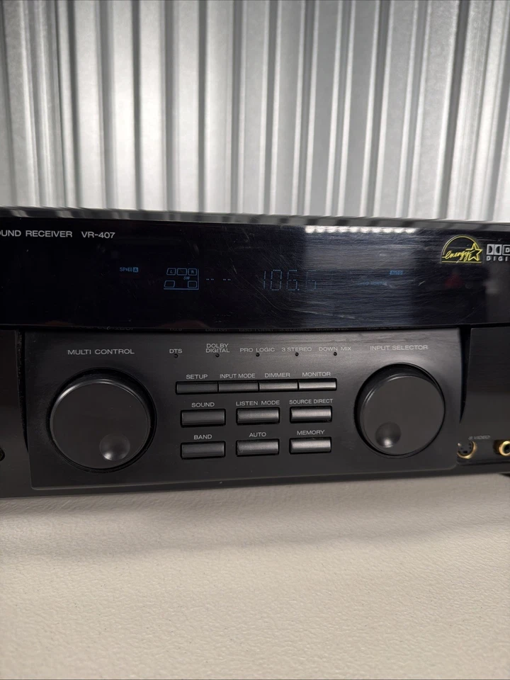 Kenwood Audio Video VR-407 500 Watt 6 Channel Surround Sound Receiver Amplifier - Image 4 of 4