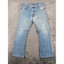 Levis 517 Jeans 34x32 Light Blue Bootcut Distressed Vintage Western Workwear