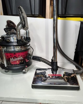 Filter Queen Majestic Canister Vacuum Triple Crown Tested Works Extra Filters
