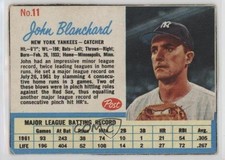 1962 Post Johnny Blanchard #11 2v5