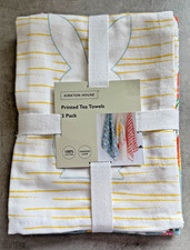 Kirkton House Asciugamani da Tè Stampati Pasqua Confezione 3 100% Cotone Decorazione Primaverile Nuovi