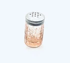 Vintage Federal Glass Sharon Cabbage Rose Pink Depression Glass Salt Shaker