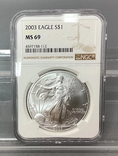 2003 American Silver Eagle - NGC - MS 69
