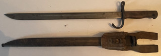 WWII WW2 Japanese Type 30 Arisaka bayonet w/scabbard #36 on handle 4