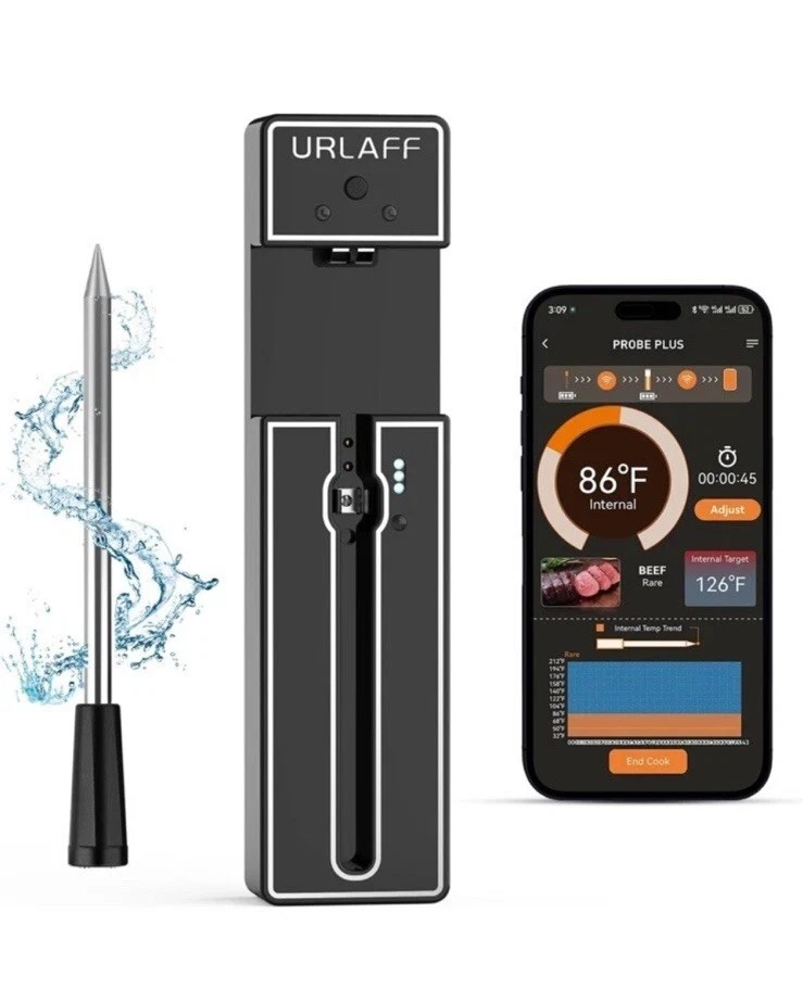 URLAFF MixStick 500FT Wireless Meat Thermometer | Digital Food Thermometer wi...