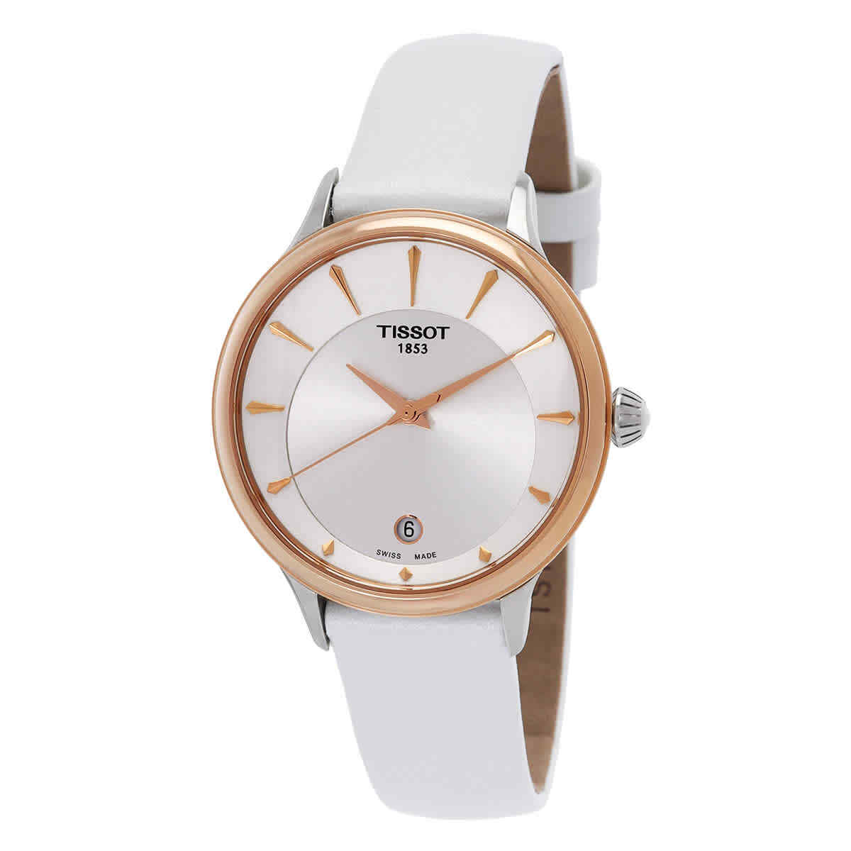 Женские часы Tissot Odaci-T с кварцевым серебряным циферблатом T133.210.26.031.00