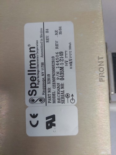 SPELLMAN X2819power module MODEL CZE30PN2000x2819 beckman 144506 - Picture 2 of 3