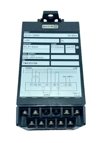 Toyo Keiki EGM-43A 3 Phase 3 Wire Watt Transducer 1000WAC 110V 5A 50/60Hz 550ohm