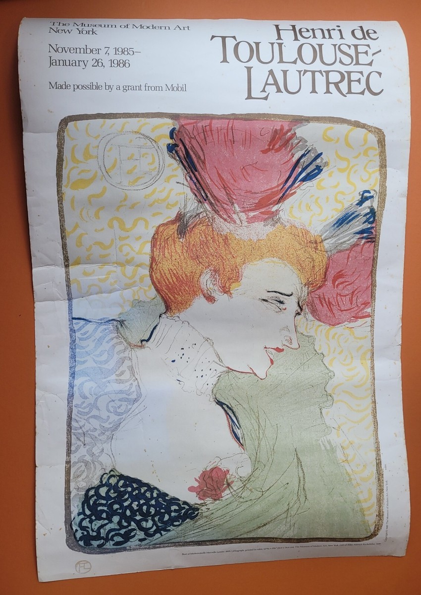 MOMA 1985 Poster Toulouse-Lautrec | eBay