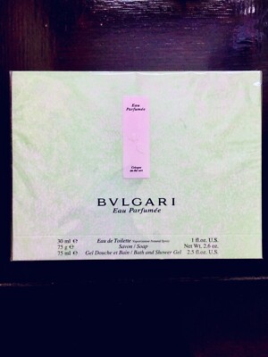 BULGARI  KIT - EAU PARFUMÉE VERT - 1 fl. oz PERFUM /Bath gel - 2.5 fl oz / Soap 
