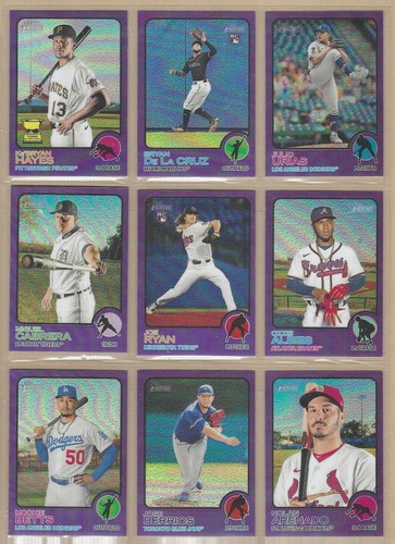 2022 REFRACTOR CROMADO PÚRPURA TOPPS HERITAGE HOT BOX - ELIGE EL QUE QUIERAS - Imagen 73 de 95