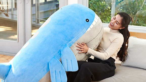 Pokemon Center Limited Wailord BIG Size Cushion Plush 57 inch scale New