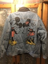 Levis Mickey Mouse Denim Reversible Jacket Size Xl