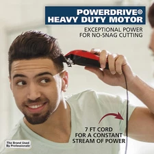 Professional Hair Clippers Corded Trimmer Electric Cutting Barber Machine Kit