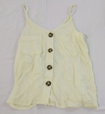 Market & Spruce Women's Petite Elsa Button Front Cami LV5 Off-White Size XS NWT