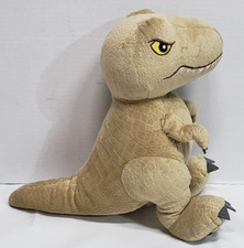 Jurassic World t-rex Tyrannosaurus Rex 11.5" plush doll dinosaurs tan/brown