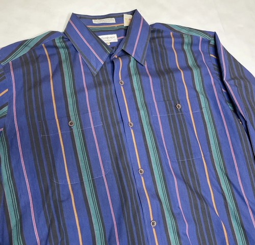 Vintage Yves Saint Laurent YSL Mens Button Up Dress Shirt Size XL - Picture 5 of 8