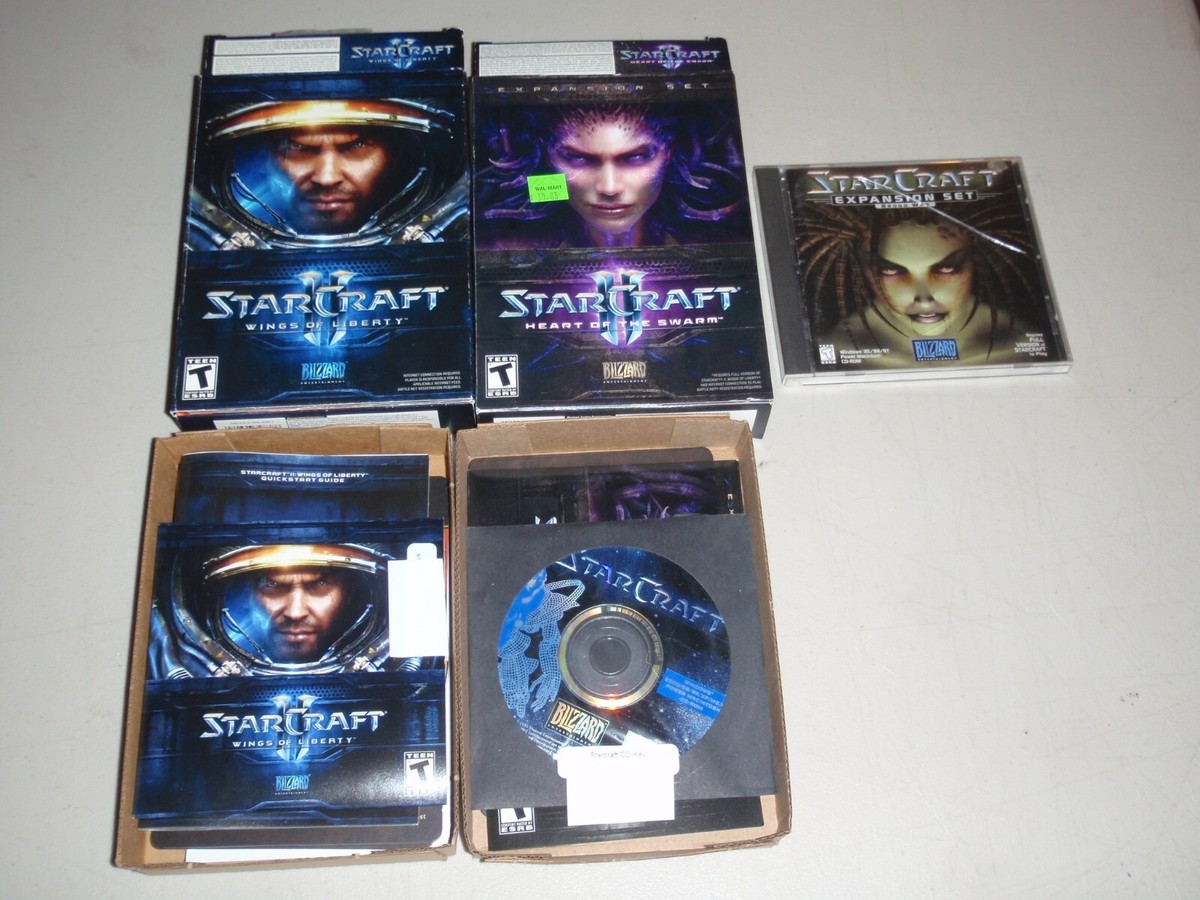 StarCraft II Expansion Lot Wings Of Liberty & Heart of the Swarm 