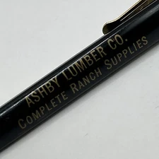 VTG Ballpoint Pen ASHBY LUMBER CO. Complete Ranch Supplies