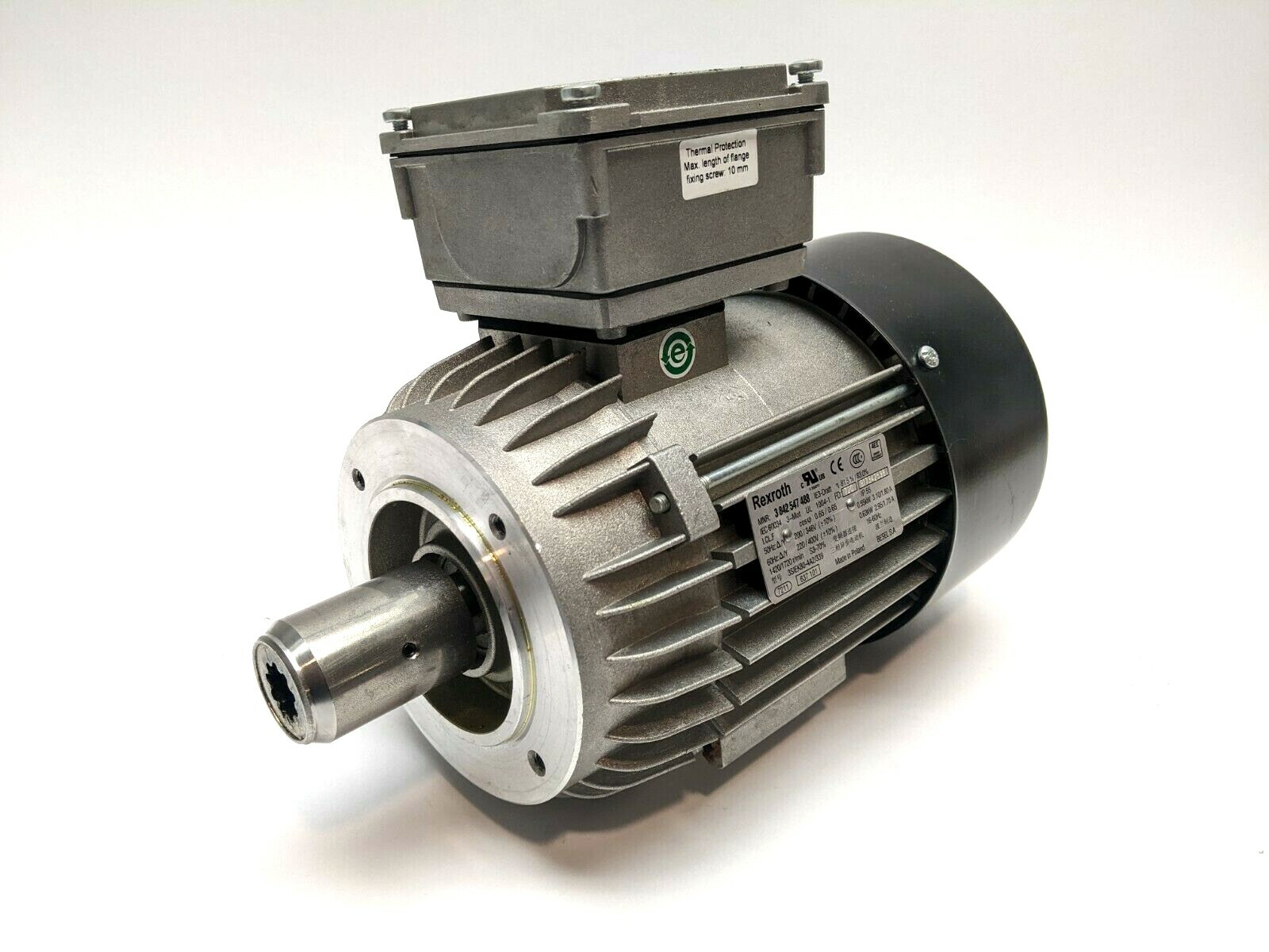 Bosch Rexroth 3842547488 Asynchron Electric Motor 1420/1720RPM 0.55kW 3.10/1.80A