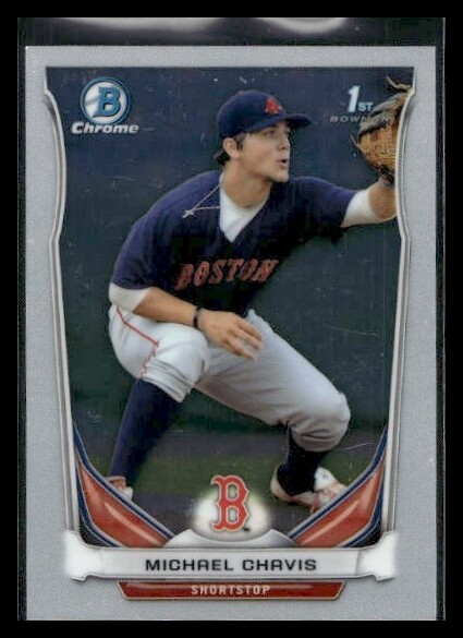 2014 Bowman Draft #CDP22 Michael Chavis Chrome Boston Red Sox