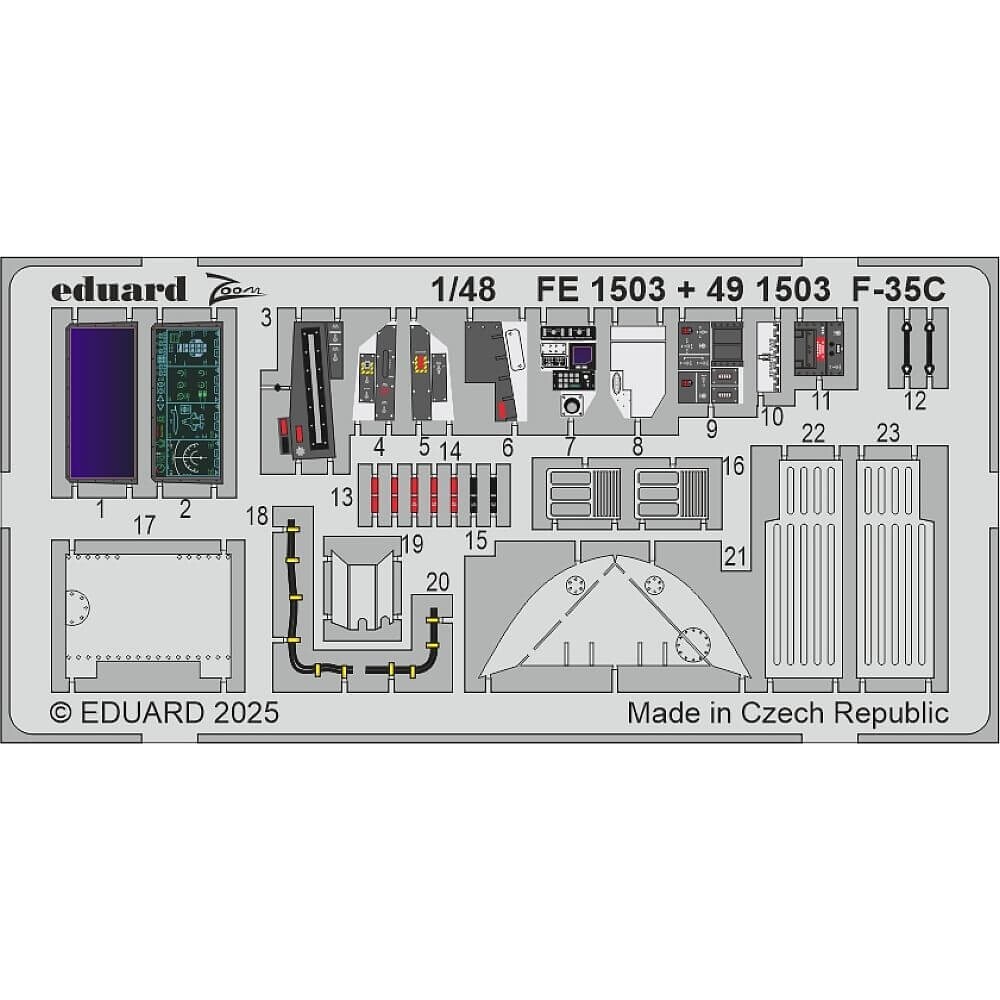 1:48 F-35C detail set for Tamiya FE1503 Eduard